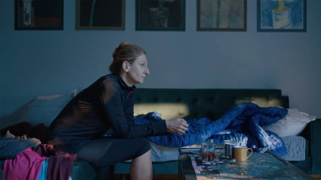 Still from “Air Blue Silk,” directed by Irine Jordania.