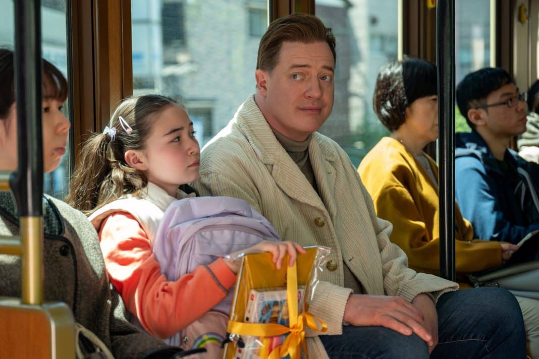 Brendan Fraser appears in a scene from “Rental Family,” directed by Hikari.